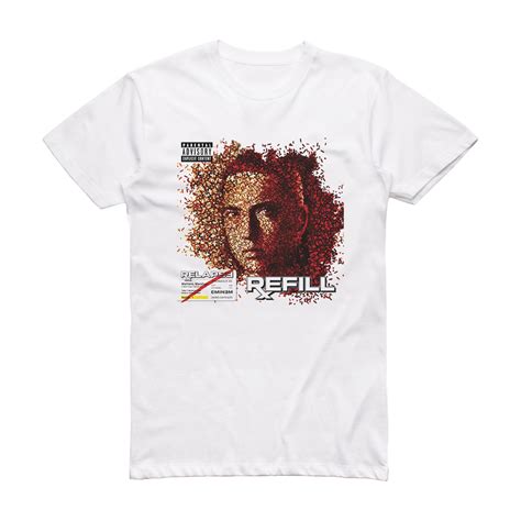 Eminem Relapse Refill Album Cover T-Shirt White – ALBUM COVER T-SHIRTS