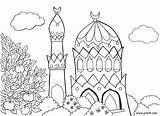 Ausmalbilder Moschee Zum Ausdrucken sketch template