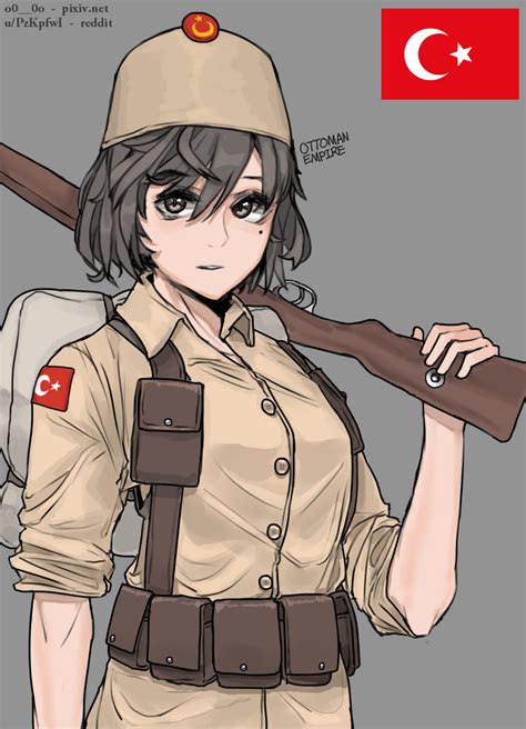 Anime Military, Military Girl, Military Drawings, Military Artwork ...