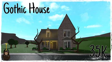 Gothic House SpeedBuild | 35K | Fan Request | Bloxburg - YouTube