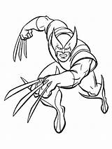 Wolverine Coloring Page Free Printable  sketch template