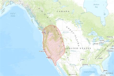 Historic Range of the California Condor, circa 1800 | Data Basin