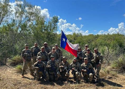 Texas Plants Flag on Border Island