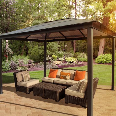 Stc Madrid Plus Brown Gazebo | Departments | DIY at B&Q