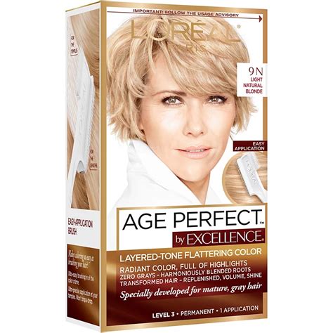 L'Oréal Paris Age Perfect Permanent Hair Color 9N Light Natural Blonde ...