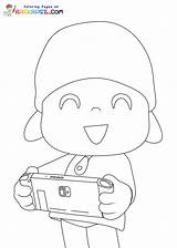 Pocoyo Coloring Pages sketch template