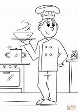 Chef coloring page  Free Printable Coloring Pages sketch template