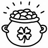 Pot Of Gold And Rainbow Coloring Pages sketch template