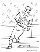 Baseball Field Coloring Page sketch template