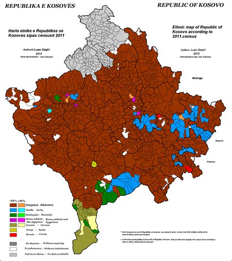 Kosovo ethnic map 2011 | Europa