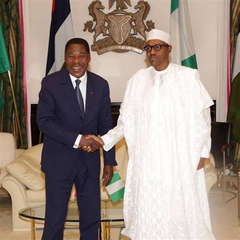 Photos: President of Benin republic visit Buhari at state house ...