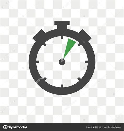 Stopwatch vector icon isolated on transparent background, Stopwatch ...