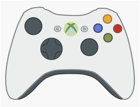 Xbox Controller Cartoon Transparent Clipart Png - Xbox 360 Controller ...