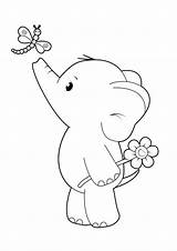 Free & Easy To Print Elephant Coloring Pages  Tulamama sketch template
