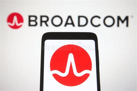 Broadcom Inc. logo editorial stock image. Image of logotype - 219632414