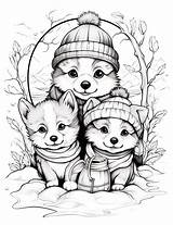 5 Winter Coloring Pages Teacher Color For Kids Cute  sketch template