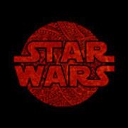 Star Wars Art - Logo - Red Mixed Media by Studio Grafiikka - Fine Art America