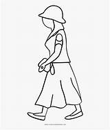 Walking Coloring Pages sketch template