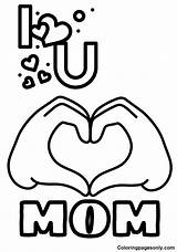 I Love Mom Coloring Pages Printable For Free Download sketch template
