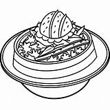 Gyro Food Outline illustration Digital coloring Book Page Line Art  sketch template