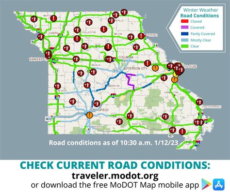 MoDOT on Twitter: "Road conditions are slowly improving as the morning continues. Please ...