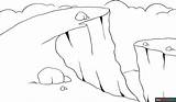 Cliff Coloring Page  Easy Drawing Guides sketch template