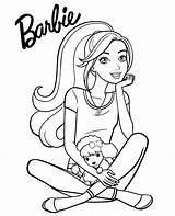 Coloring Pages Barbie Paper Dolls sketch template