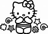 Hello Kitty Beach Coloring Pages sketch template