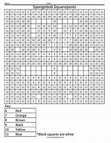 Color By Number Squares Sheets Coloring Pages sketch template
