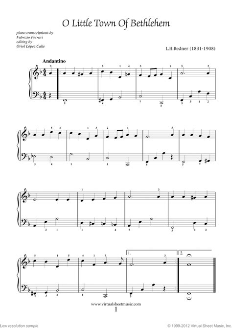 Piano Solo Christmas Duet Sheet Music Carols "For Beginners", collection 3