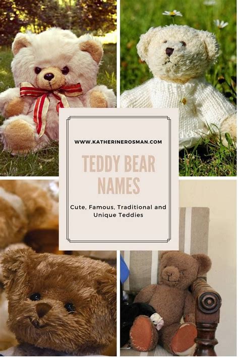 Name ideas for teddy bears and other stuffed animals. We cover famous teddies, vintage names plu ...