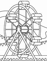 Fun Ferris Wheel Coloring Pages For Little Kids  sketch template