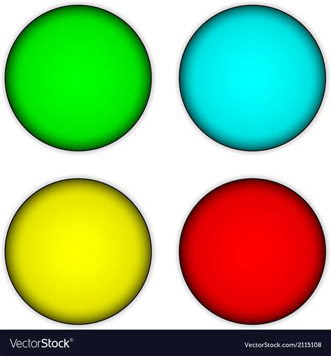 Blank buttons set Royalty Free Vector Image - VectorStock