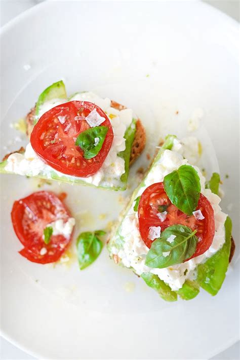 Caprese Avocado Toast (Simple Avocado Toast Recipe!) | foodiecrush.com