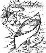 Printable Canoe Coloring Pages  Everett Parsons sketch template