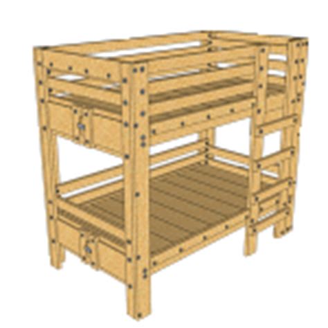 Twin Loft Bed Plan - Palmetto Bunk Beds