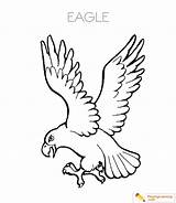 Eagle Coloring Page 09  Free sketch template