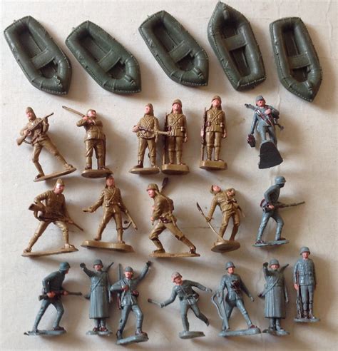 Toy Soldiers (1970-Now) Caesar 1/72 WWII US Army Men Figures 10pcs Diff. Poses American Toy ...