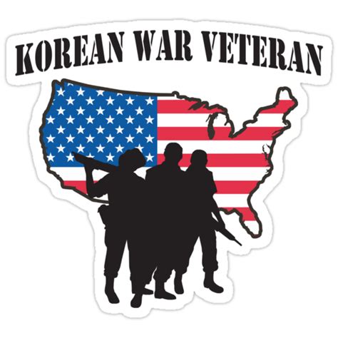 "Korean War Veteran T-Shirt" Stickers by HolidayT-Shirts | Redbubble