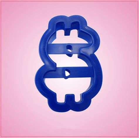 Blue Dollar Sign Cookie Cutter - Cheap Cookie Cutters