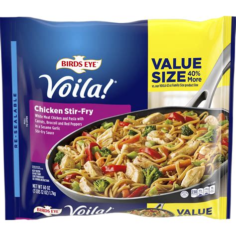 Birds Eye Voila! Family Size Chicken Stir Fry Frozen Meal, 60 oz ...