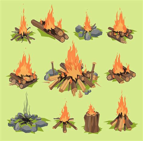 Fire flame firewood outdoor travel | Fire art, Campfire drawing, Camping drawing