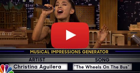 Ariana Grande Plays Wheel of Musical Impressions