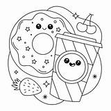 Donut Coloring Pages  Printable Kids Drawing Hub sketch template