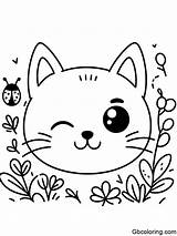 Free Cat Face Coloring Pages Printable sketch template