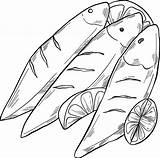 Fish Fry coloring Page  ColouringPages sketch template