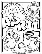 Cute April Coloring Pages  100% Free Printable PDFs sketch template