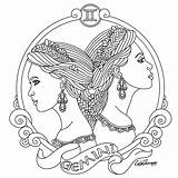Gemini Coloring Pages At GetColoringscom  Free Printable Colorings sketch template