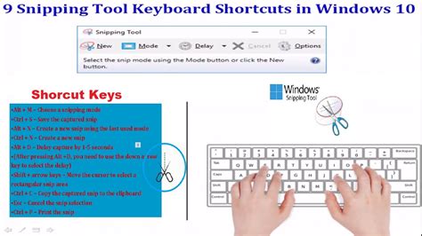 9 Snipping Tool Keyboard Shortcuts for Windows 10 - YouTube