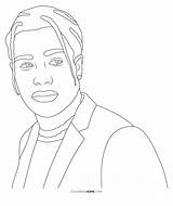 ASAP Rocky Coloring Page  Home sketch template